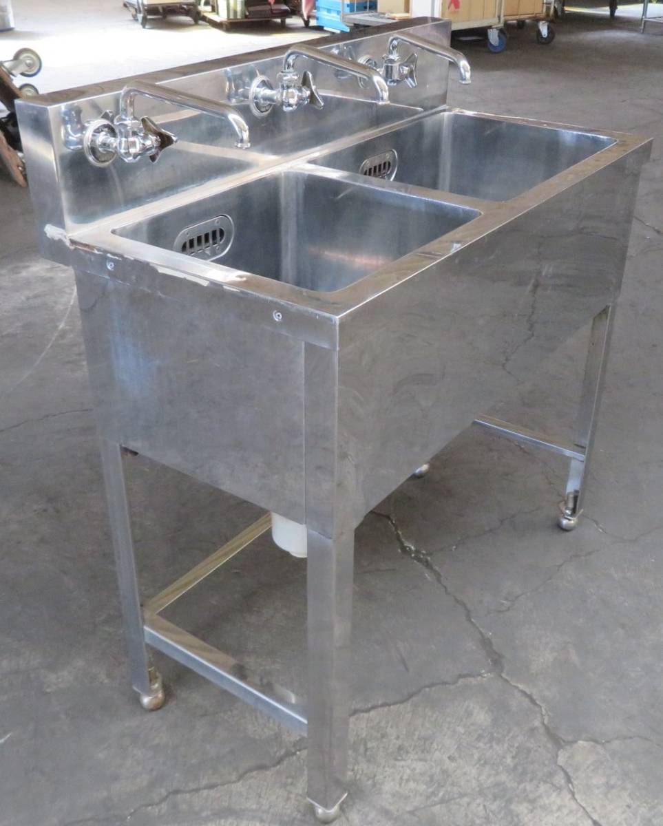 大型業務用ステンレスシンク 引取りOK☆業務用 ステンレス シンク