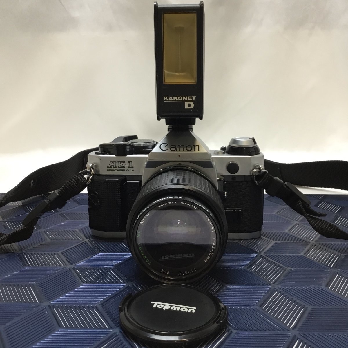 【ジャンク/現状品/CH】CANON キャノン AE-1 PROGRAM 一眼レフ カメラ Topman MC AUTO ZOOM/C-MACRO f=35-70mm レンズ　MZ0323/0012