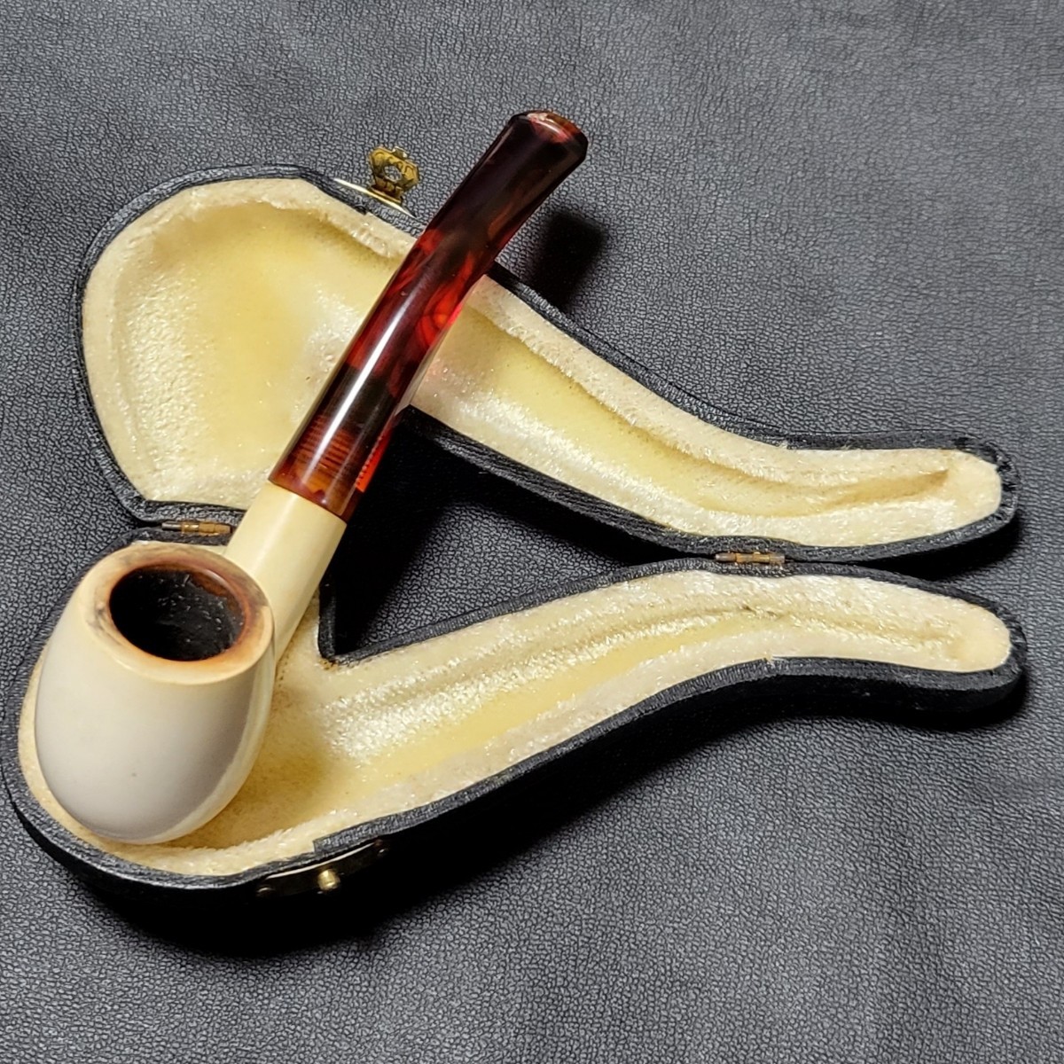 トルコの メシャムパイプ メシャムパイプ MEERSCHAUM ケース付 と思