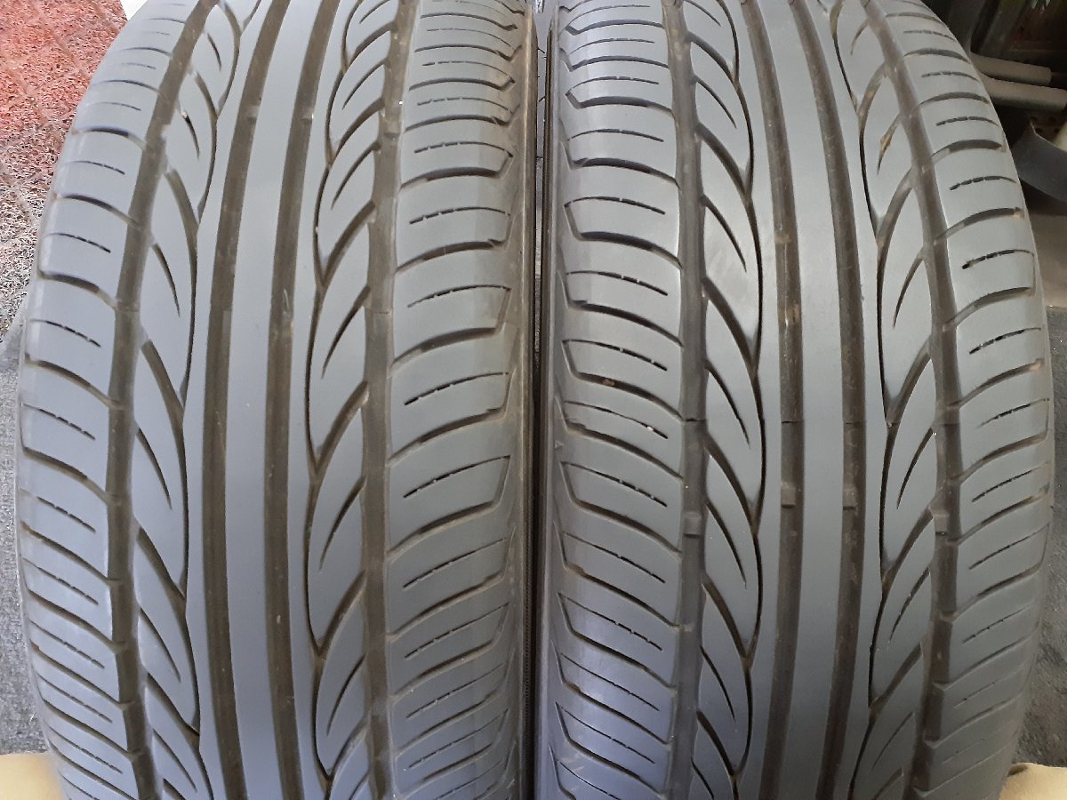 DF3182②■165/55R14 72V　2本のみ　Hankook VENTUS V8 RS　送料無料 夏 7.5分山 ワゴンR ムーブ パレット ルークス ラパン ライフ ゼスト