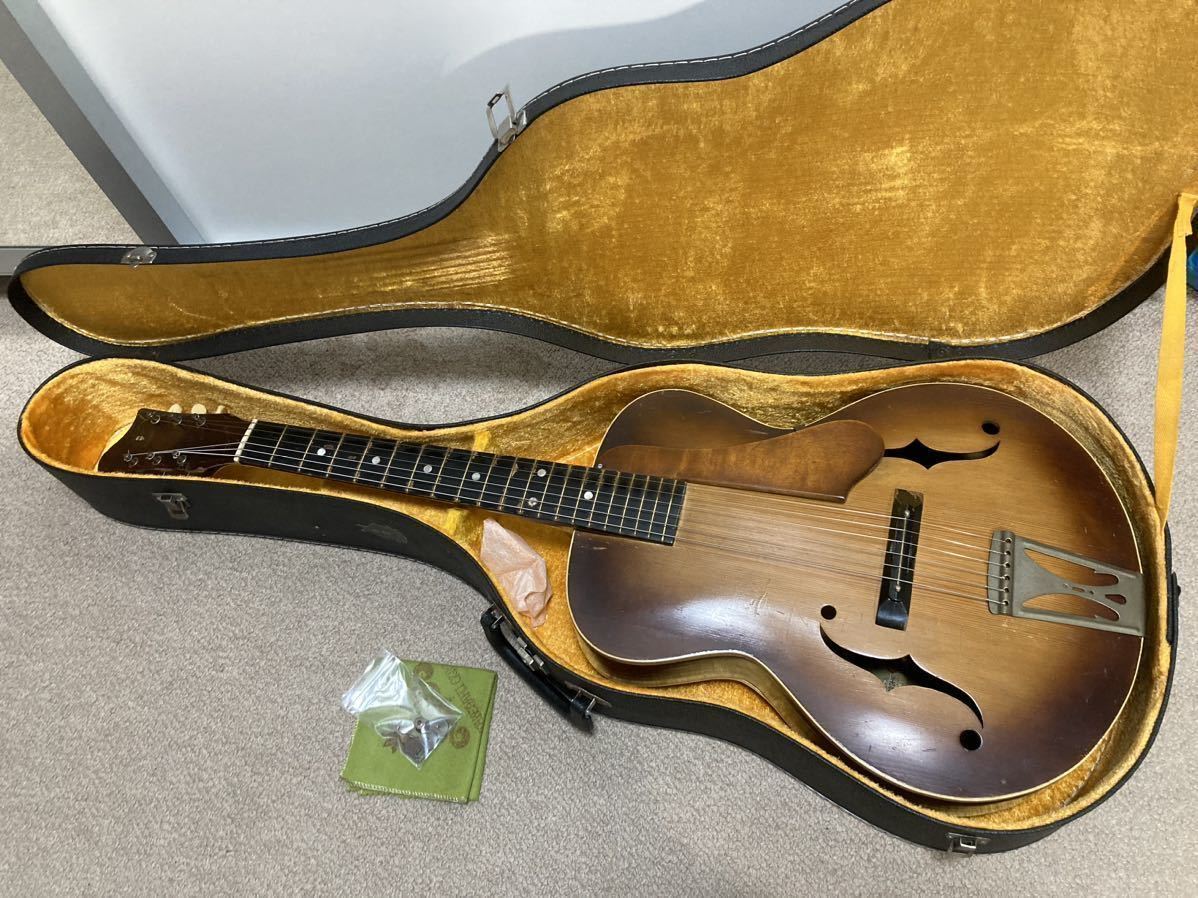 木曽日本弦楽器　ピックギター　初期憂歌団　ブルースギター　ハードケース 