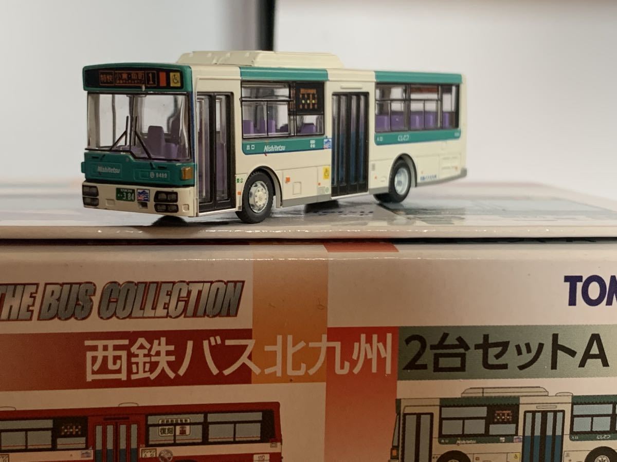1円〜 バスコレクション 西鉄バス北九州2台セットして バラシ 西工 