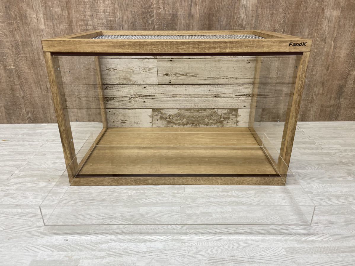 FandK爬虫類木製ケージ ハリネズミ仕様 幅700奥行450高さ450 パイン