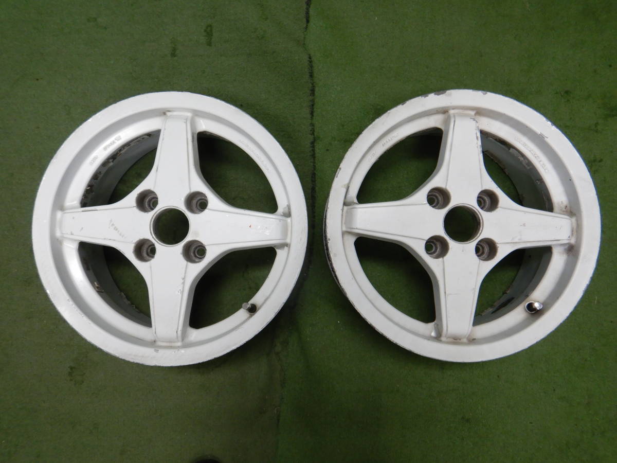 ★RAYS VOLKRACING 5/4.S★6JJ×14 OFF：+39 PCD：100-4H ハブ径:65mm 傷、汚れ、錆、塗装がれ等あり 2本 