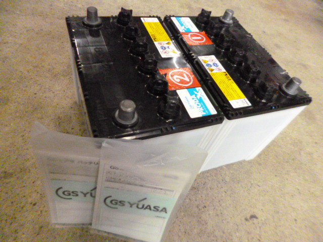 ２個セット 85D26L GSユアサ ２年弱使用品 2021年2月製　CCA100％良好品 パルス充電済 テスト後発送 デュトロ エルフ レンジャー