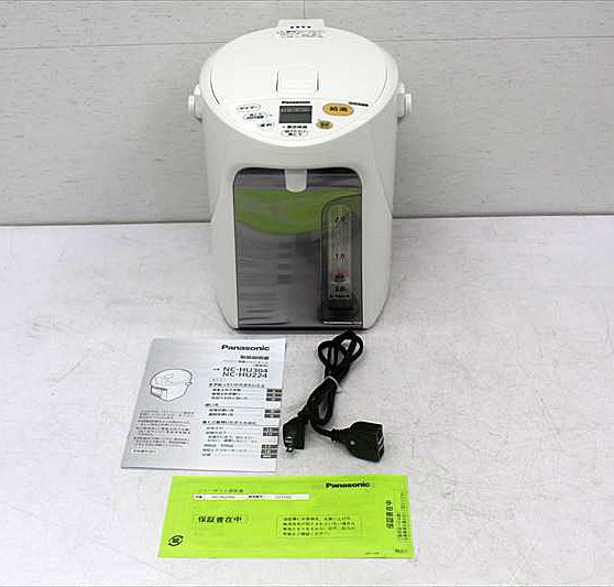 B1770YO ◆0327【美品】電気ポット パナソニック NC-HU304-W 22年製 3L 真空断熱家電 キッチン