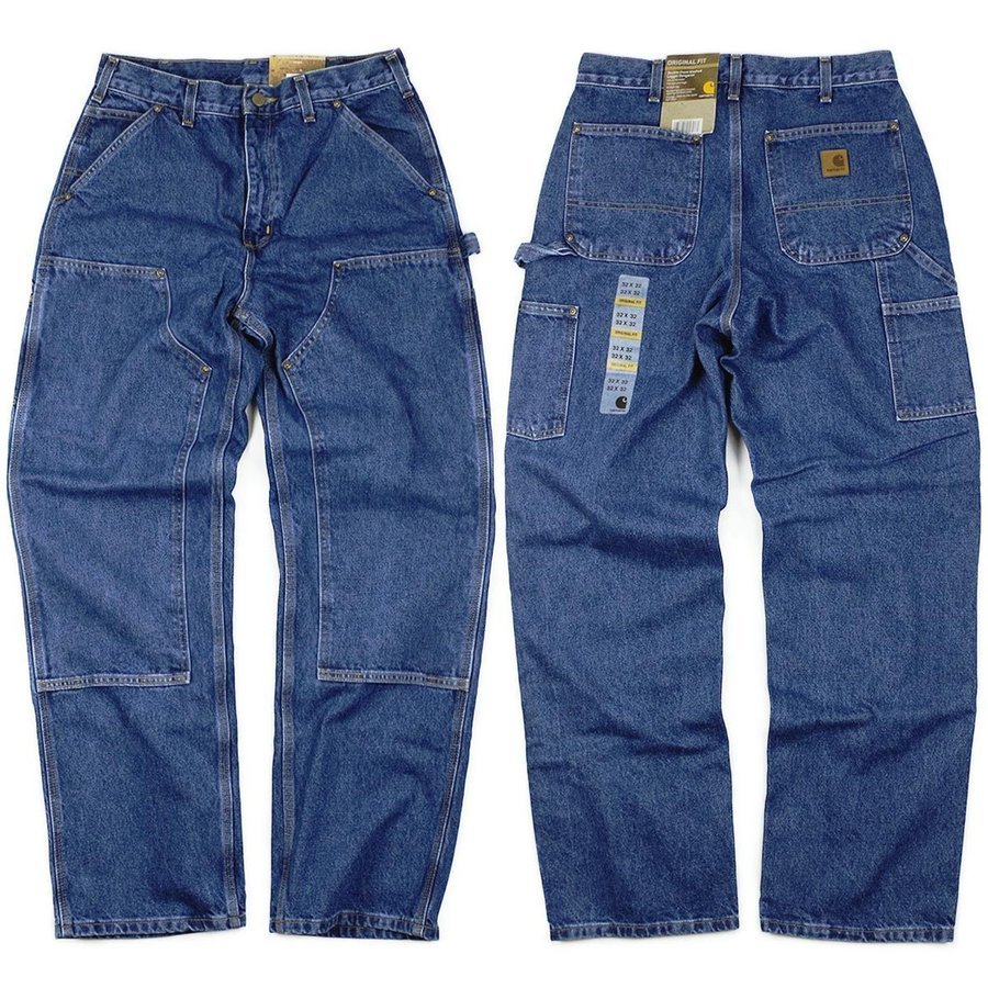 カーハート　ダブルニー　ペインターパンツ　デニム　34W 32L　●新品●訳あり　