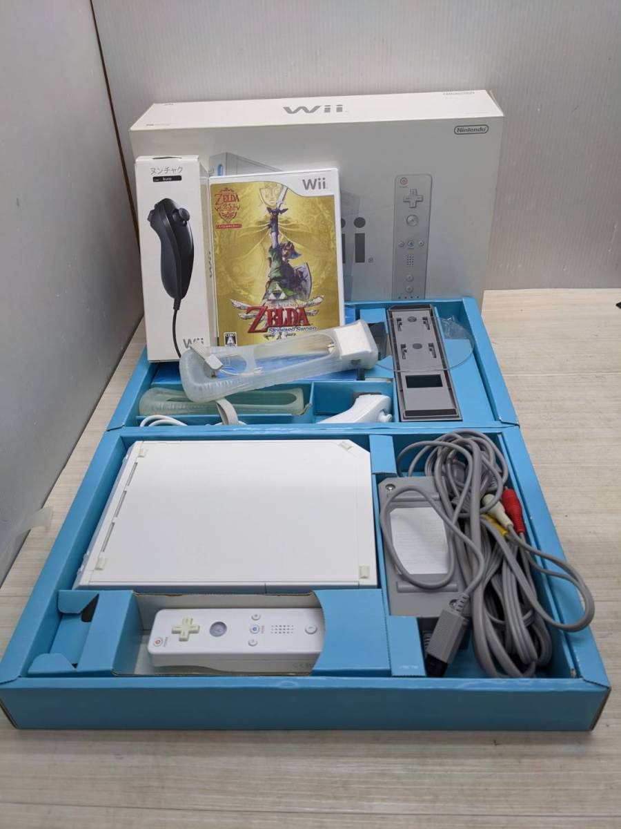 送料無料S73790 ゲーム機◇Nintendo 任天堂 Wii 本体 ゼルダの伝説