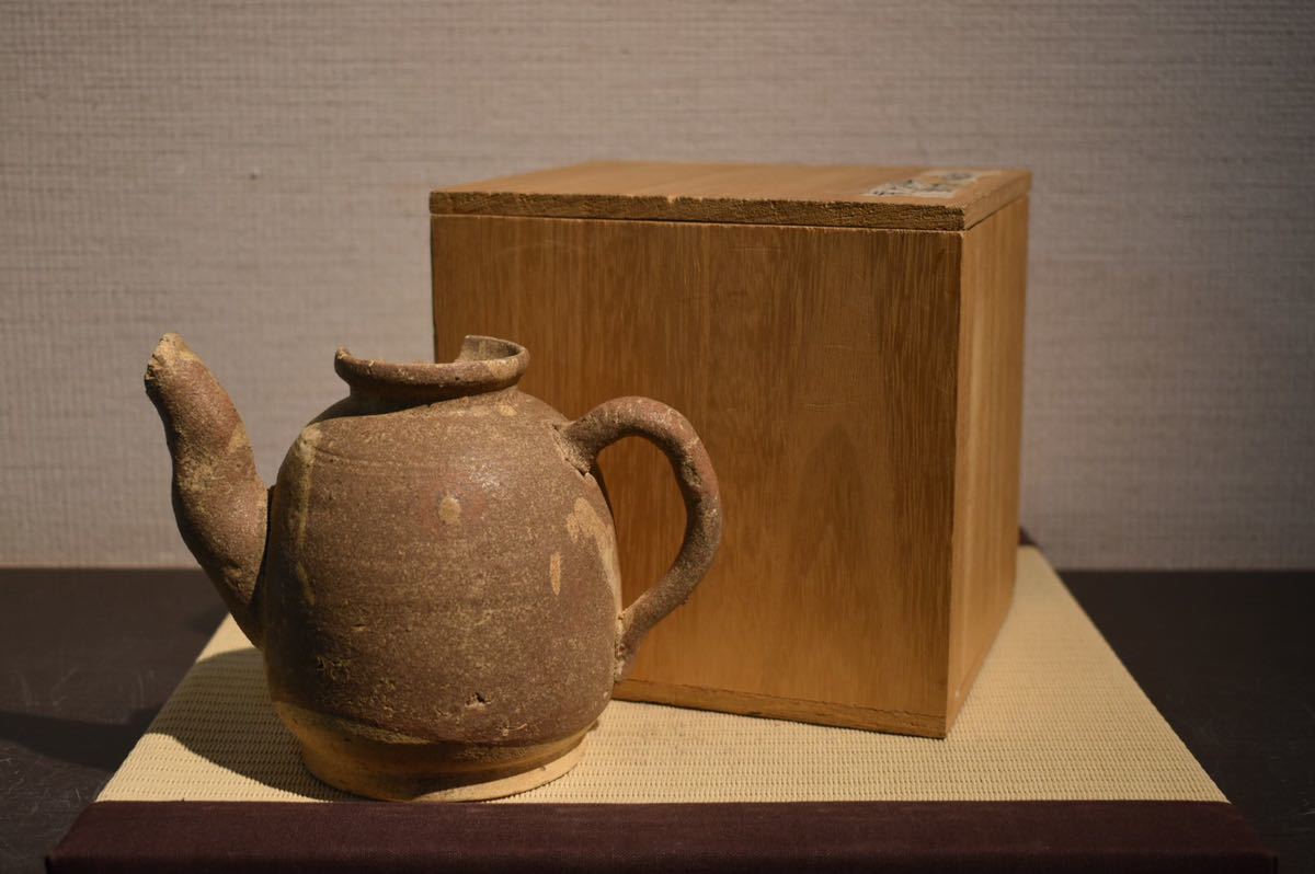 収蔵品詳細 -美濃焼の中古品・新品・未使用 高麗青磁鉄絵梅瓶 吉戸 古 