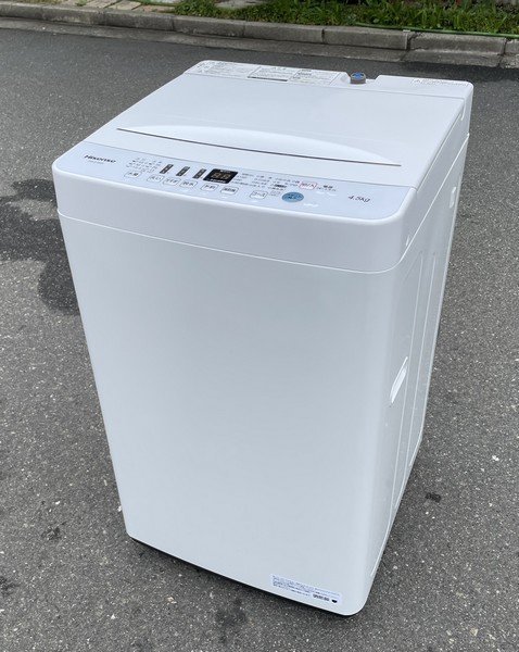 綺麗【ハイセンス / Hisense 全自動洗濯機 HW-E4503 4.5kg 2022年購入