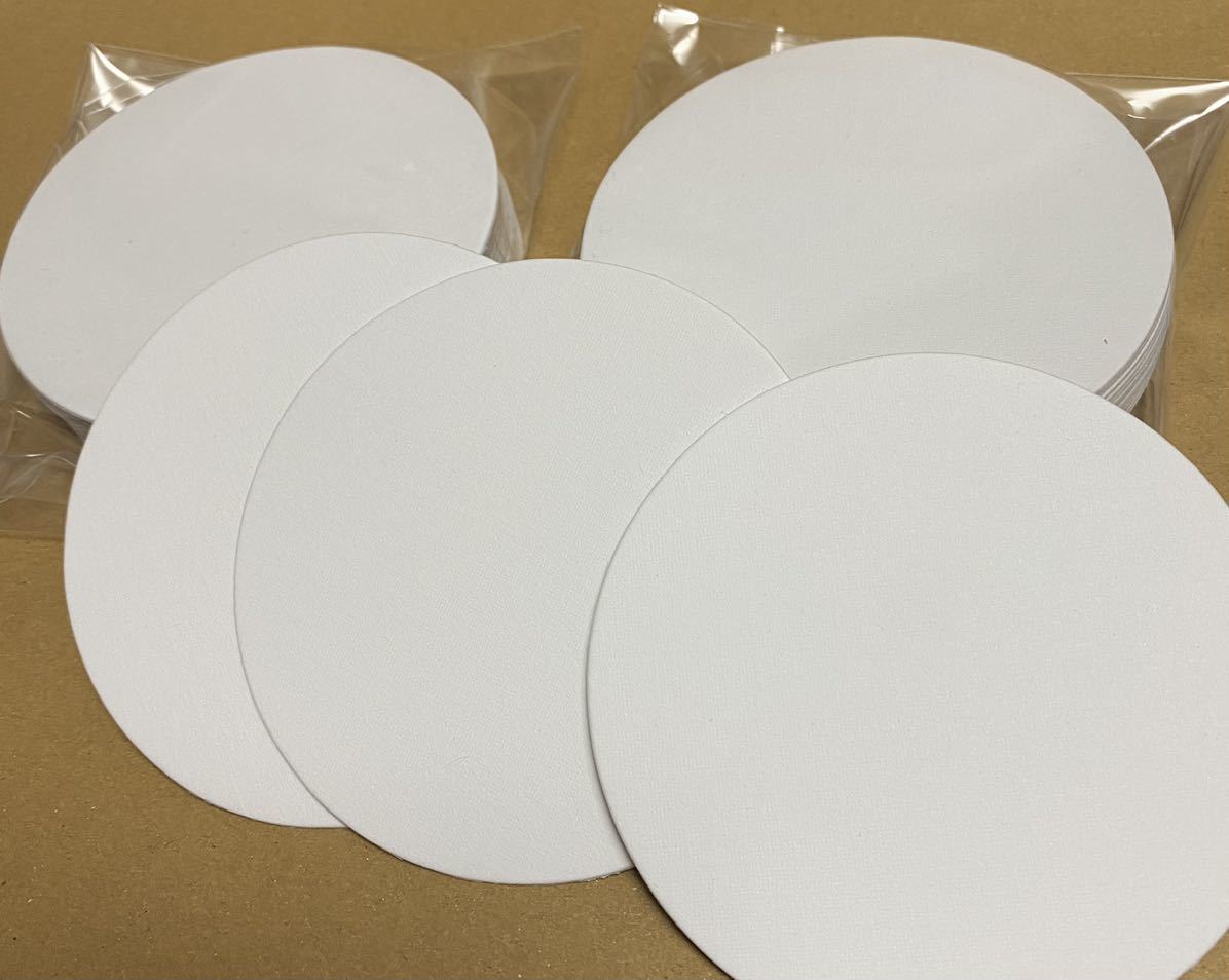 【送料無料】紙コースター 無地 白 120枚_1