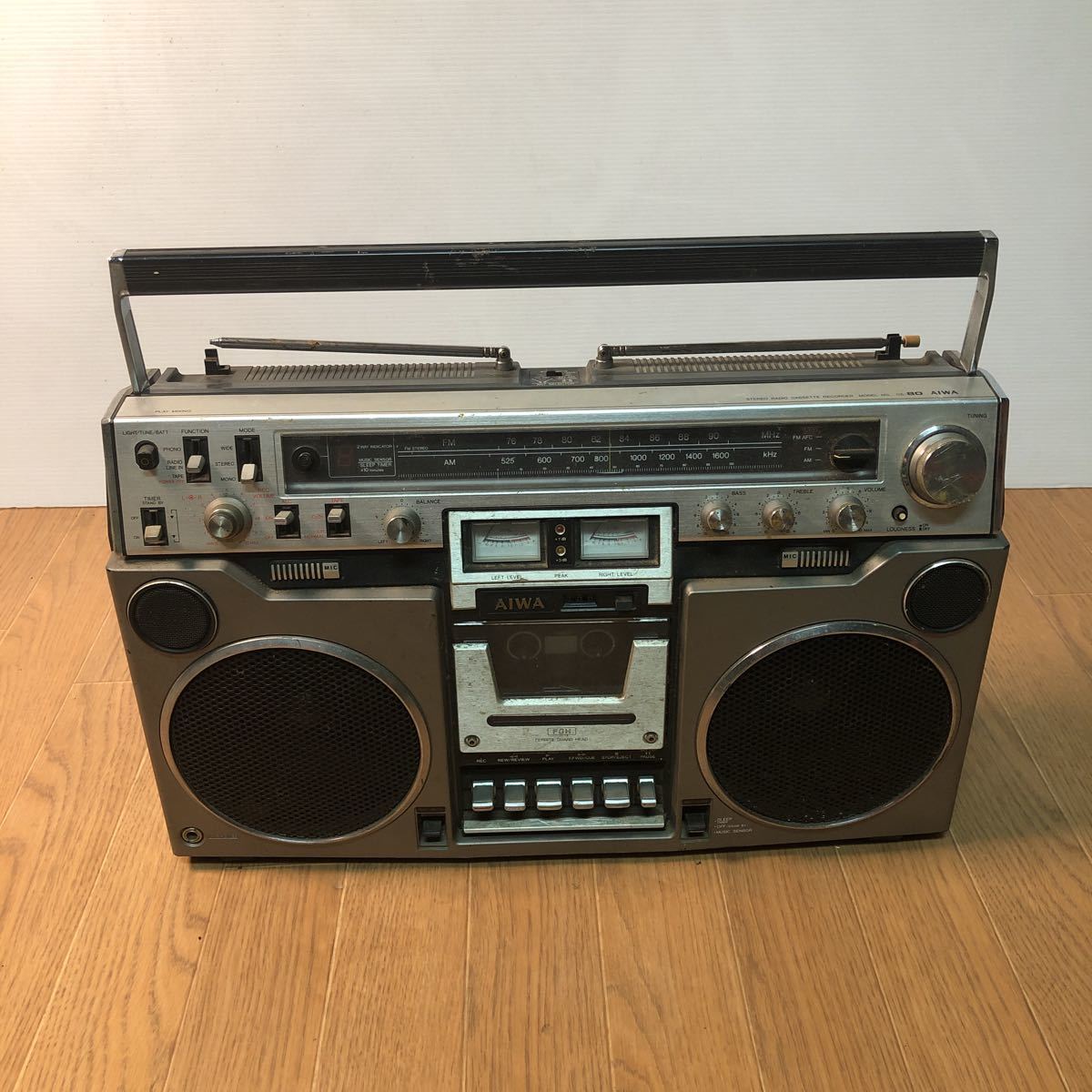 アイワ CS-80 ラジカセ AIWA ラジオ - 昭和レトロ レトロ AM FM 送料