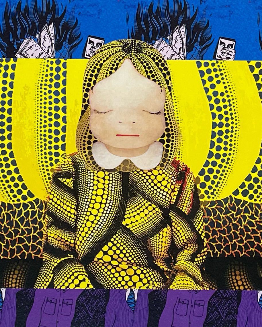 マット額装付⁄DEATHNYC⁄限定アートポスター⁄奈良美智⁄シルクスクリーン