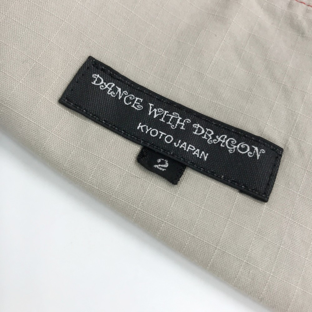 DANCE WITH DRAGON ダンスウィズドラゴン ストレッチパンツ スカル刺繍