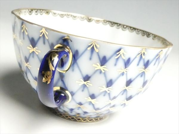 インペリアルポーセリン コバルトネット ロシア食器 ナンセンス
