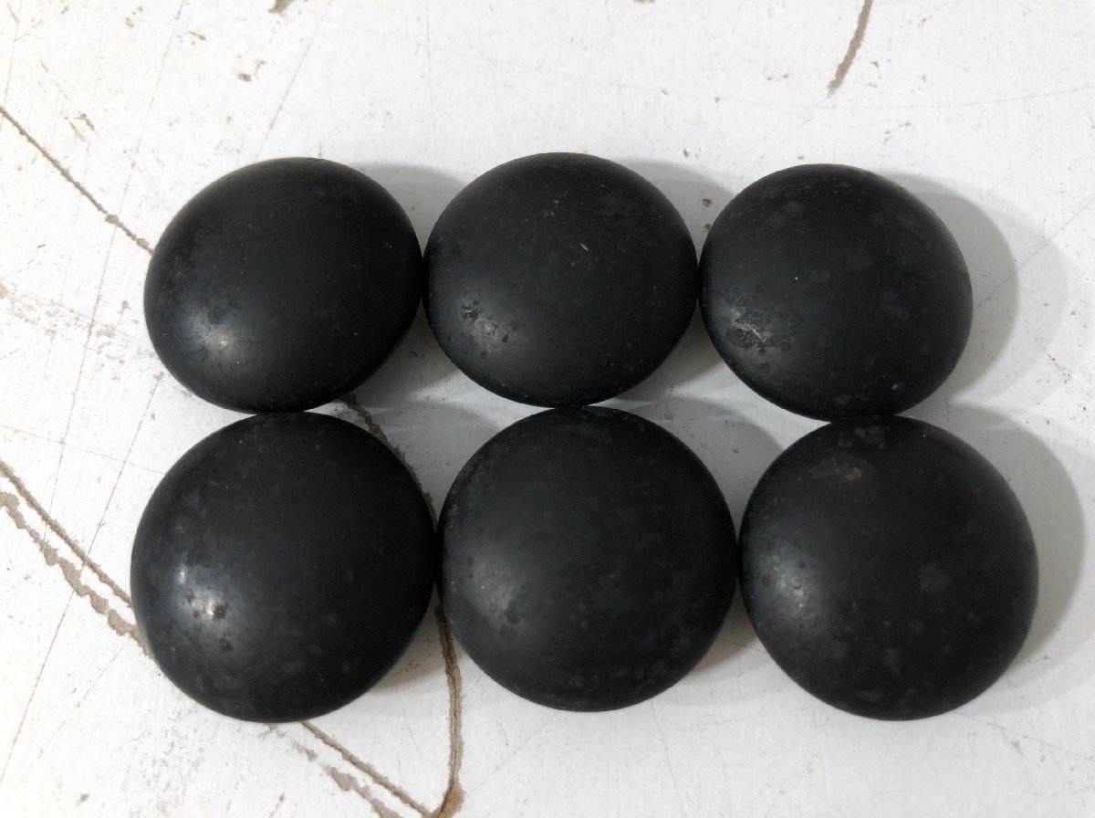 蛤碁石(月印) 那智黒石 32～33号 白180個 + 黒181個