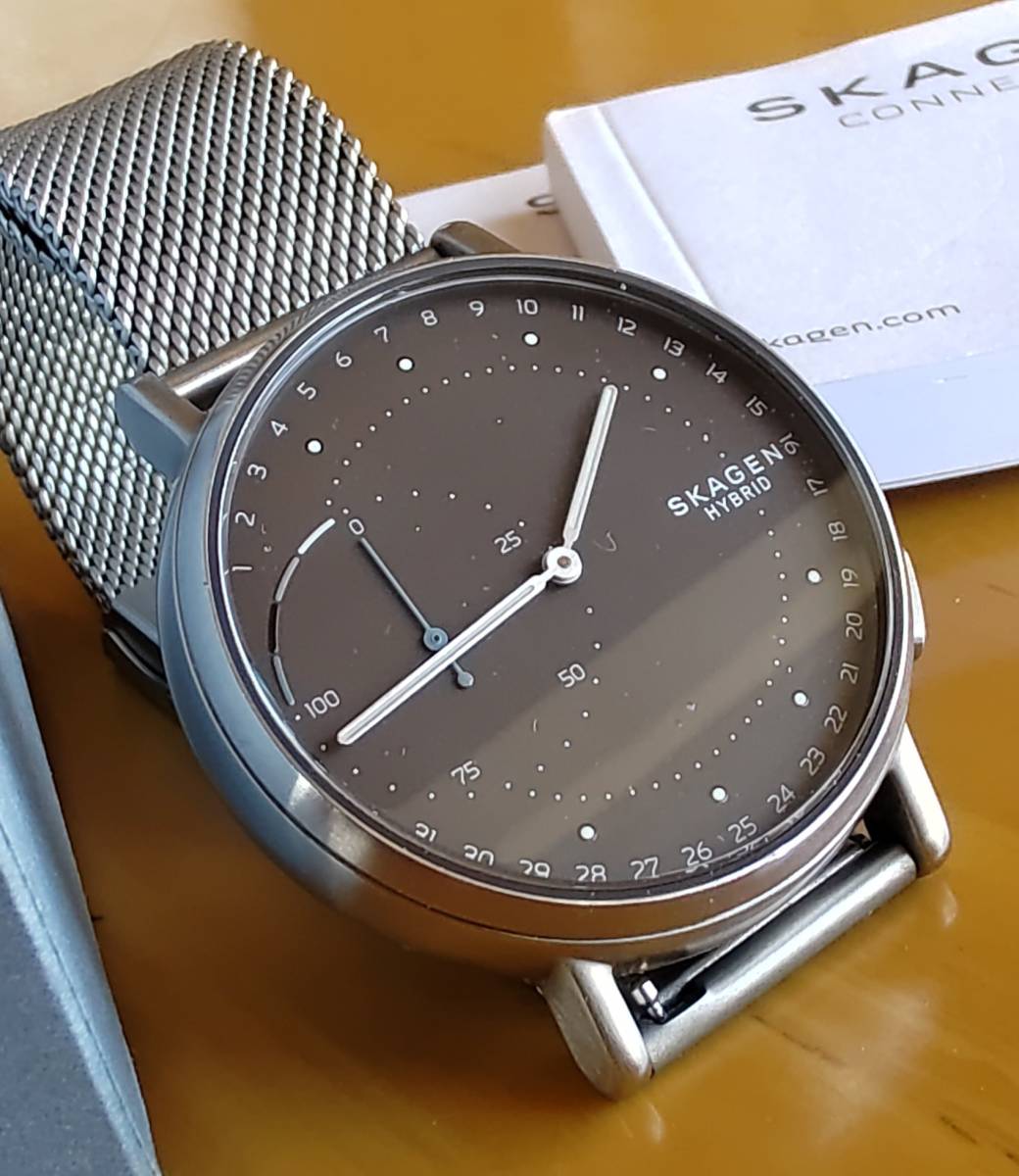  メンズ腕時計 スマートウォッチ SKAGEN スカーゲン ハイブリットタイプ(スマートウォッチ本体)｜売買されたオークション情報、yahooの商品情報をアーカイブ公開 - オークファン スマートウォッチ本体