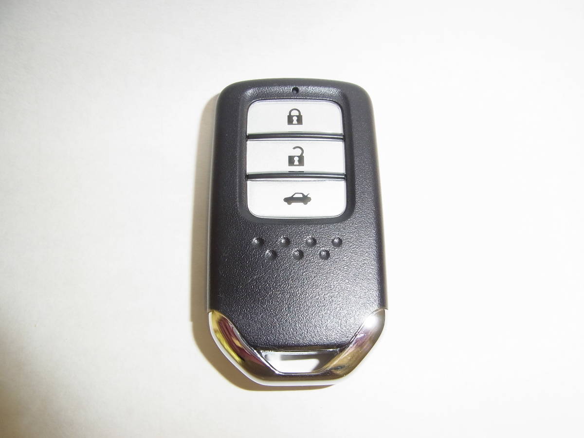 動作確認済!!ホンダ ハイブリッド グレイス GM4/GM5 72147-T9C-J01 3ボタン トランクボタン 青 スマートキー HONDA 送料140円～【303】