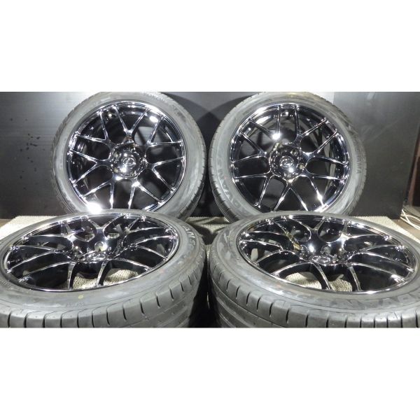 2020年製7分山 ヨコハマ ADVAN SPORT V105 245/45ZR19(245/45R19) x レクサス LS後期純正オプション/モデリスタ 8.5J 5穴 120 +35 4本SET