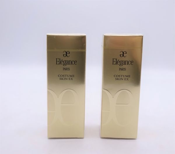 Q★新品未開封 エレガンス コスチューム スキンEX ファンデ NA201 30g×2本セット★
