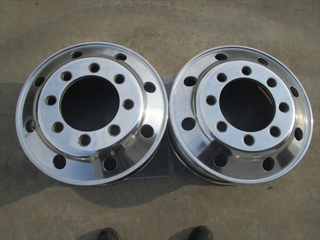 送料無料　大型　住金　アルミホイール　JIS　球面座　22.5×7.50　8穴　両面研磨済み　2本セット　その24