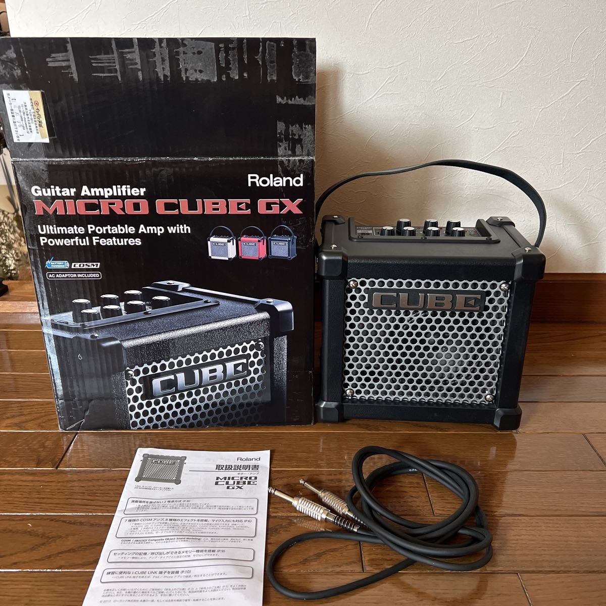 Roland ローランド MICRO CUBE GX ギターアンプ Vケーブル付き 【公式