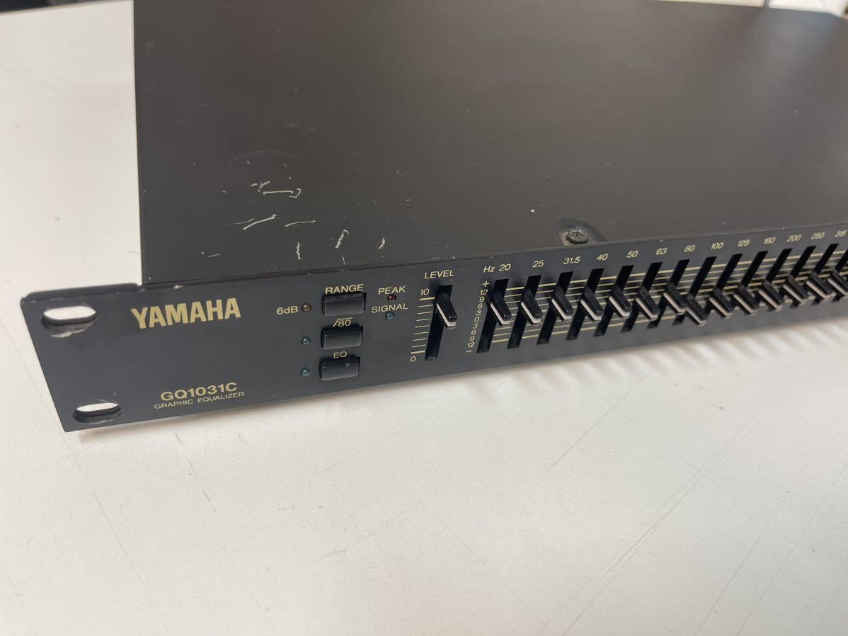 YAMAHA グラフィックイコライザーGQ1031C 1Uラック　動作品