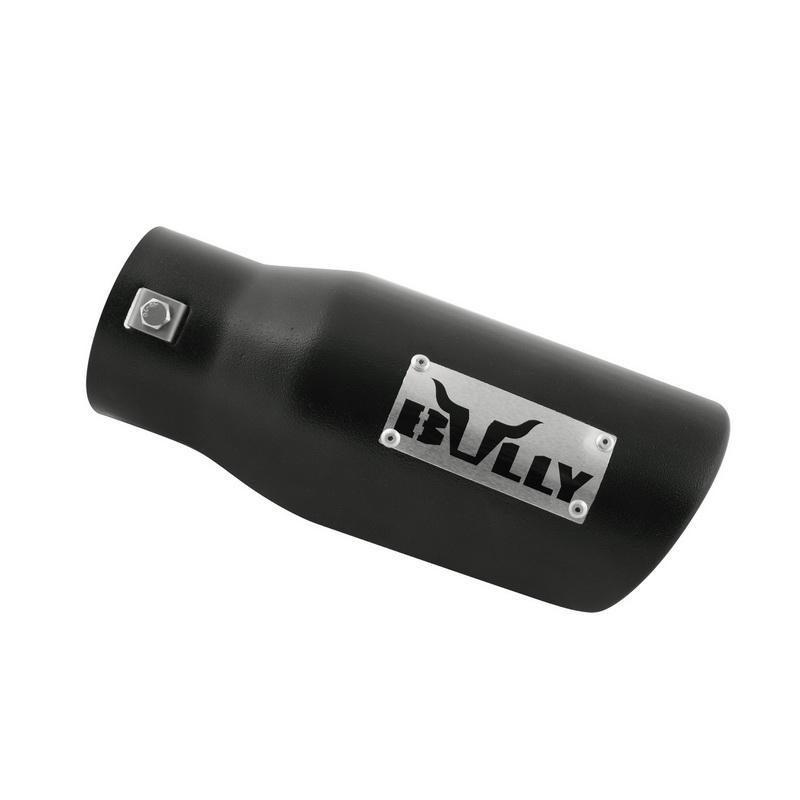 Bully EXTHAUST TIP 9” スラント ブラック 汎用 USDM US仕様 TACOMA Frontier Hilax 45Φ～ Mid size truck 正規輸入品 即納