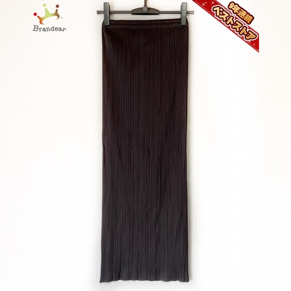 プリーツプリーズ PLEATS PLEASE ロングスカート サイズ3 L - 黒