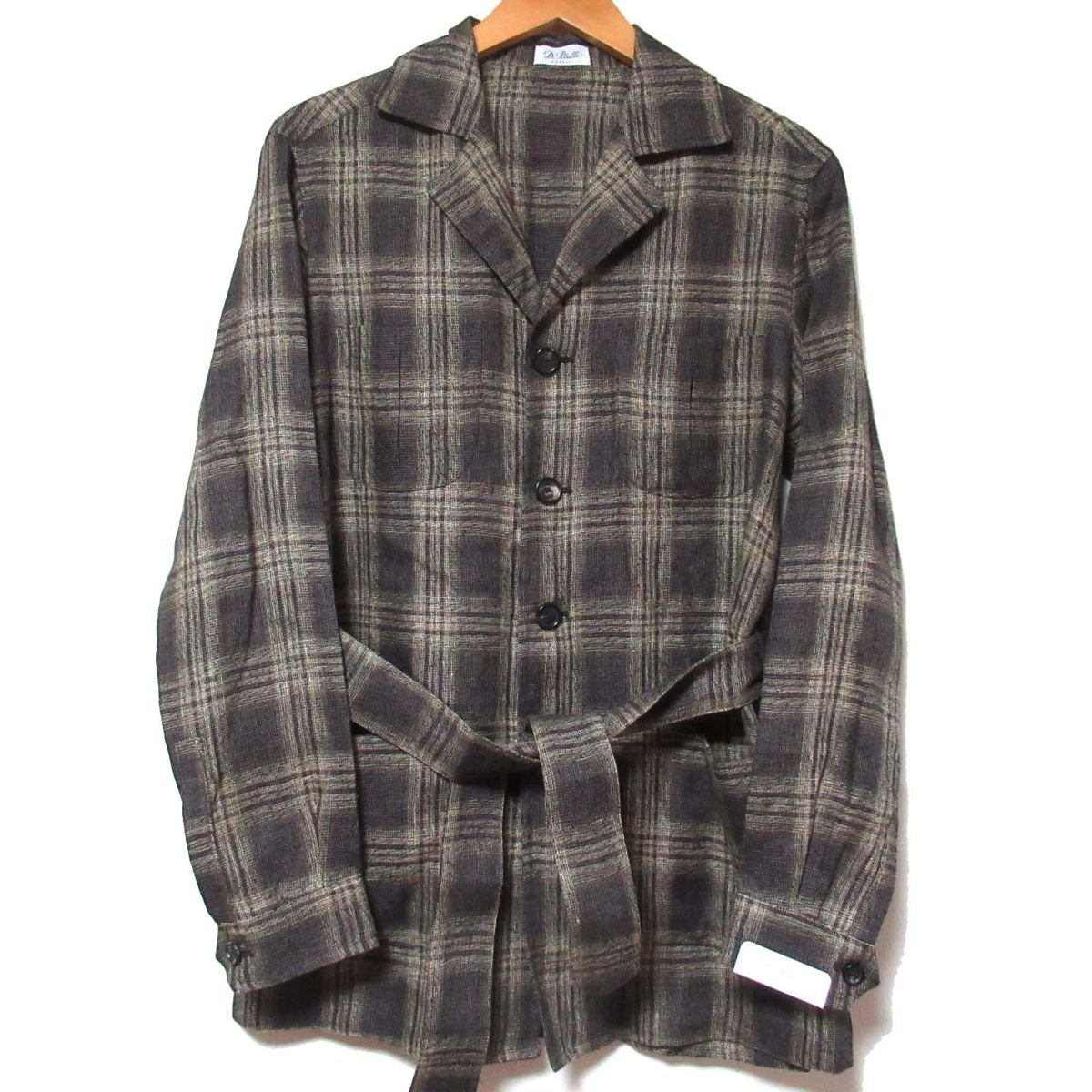 新品 タグ付き De Petrillo デペトリロ SAHARIANA リネン×ウール 