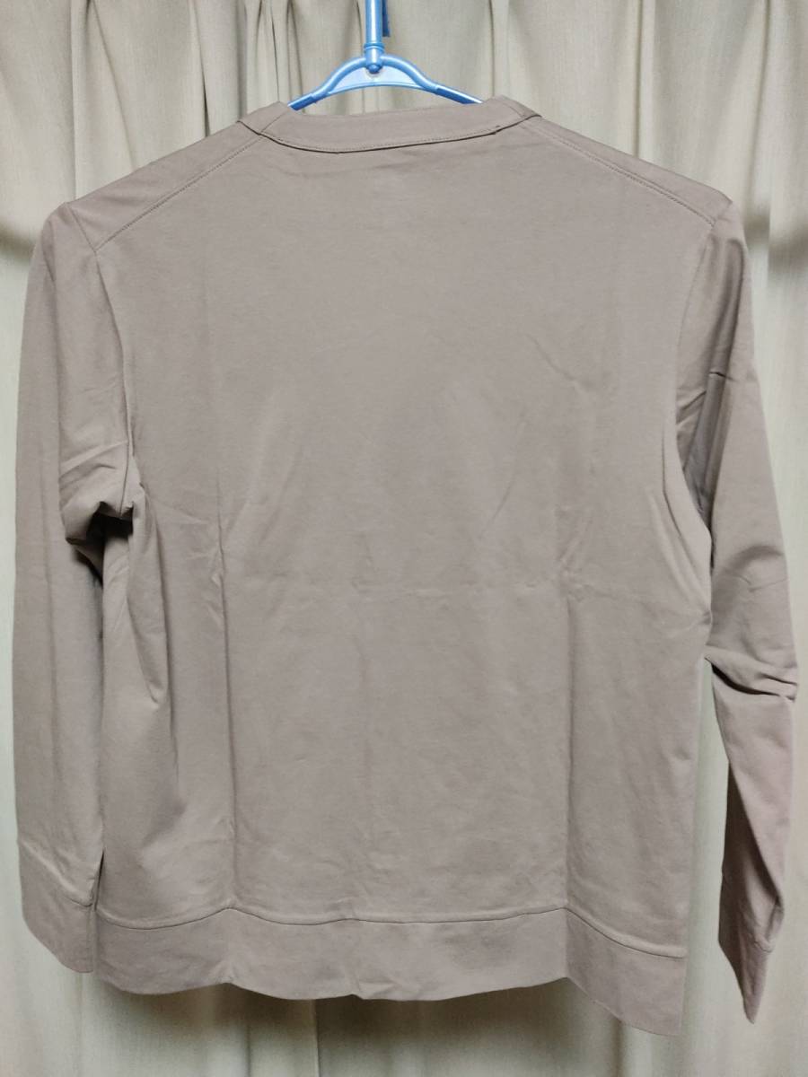 新品 ユニクロ エアリズムUVカットカーディガン (長袖) ベージュ Mサイズ UNIQLO ポケット無し 341-422985_3