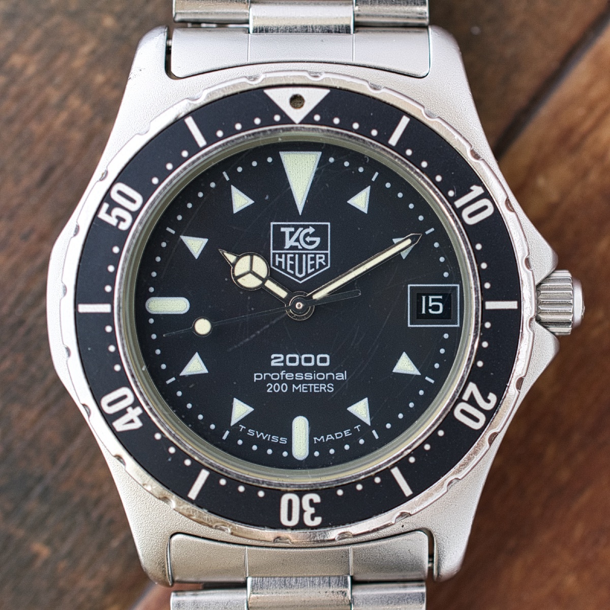 タグホイヤー プロフェッショナル 2000 973.006 TAG HEUER ブラック