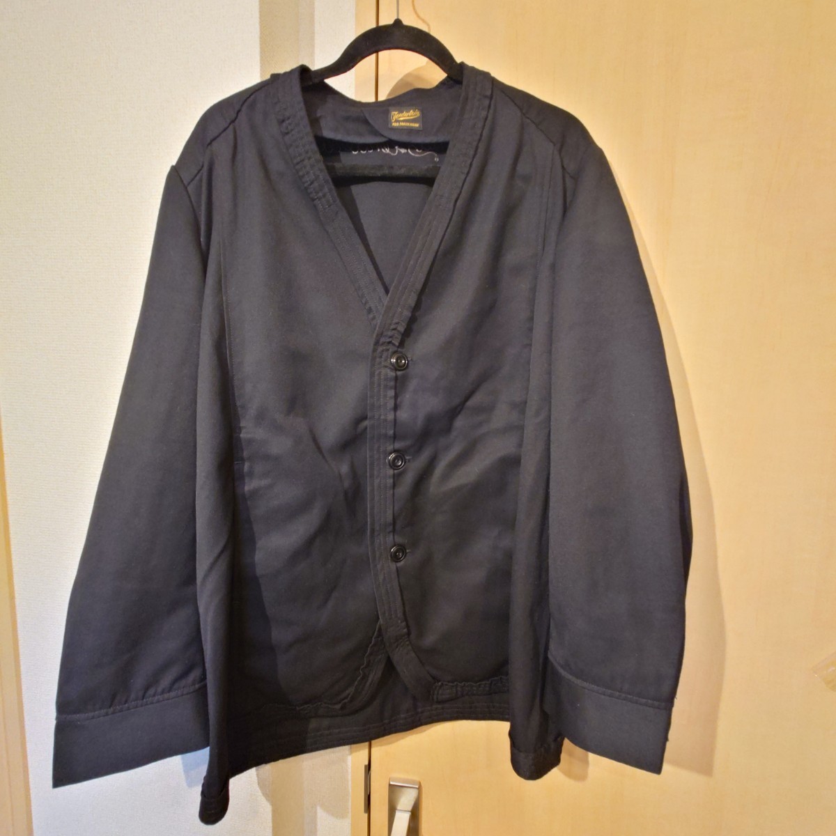 美品】TENDERLOIN テンダーロイン T-WORK JKT ノーカラー ブラック