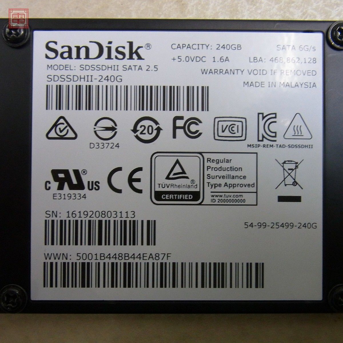 美品 正常判定 SanDisk Ultra Ⅱ SSD SDSSDHII-480G SSD 2.5インチ 11個セット