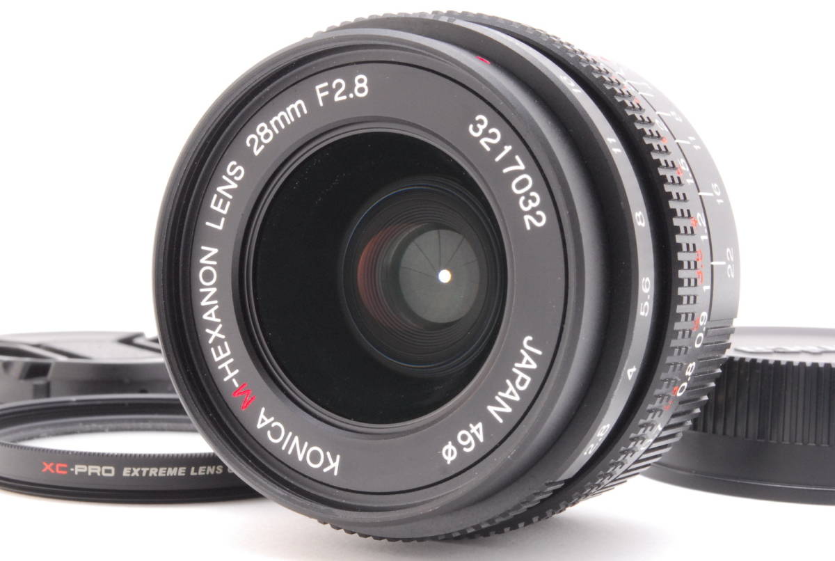 【美品/A品】コニカ konica M-HEXANON 28mm F2.8 ライカM マニュアルレンズ 外観綺麗　#1680