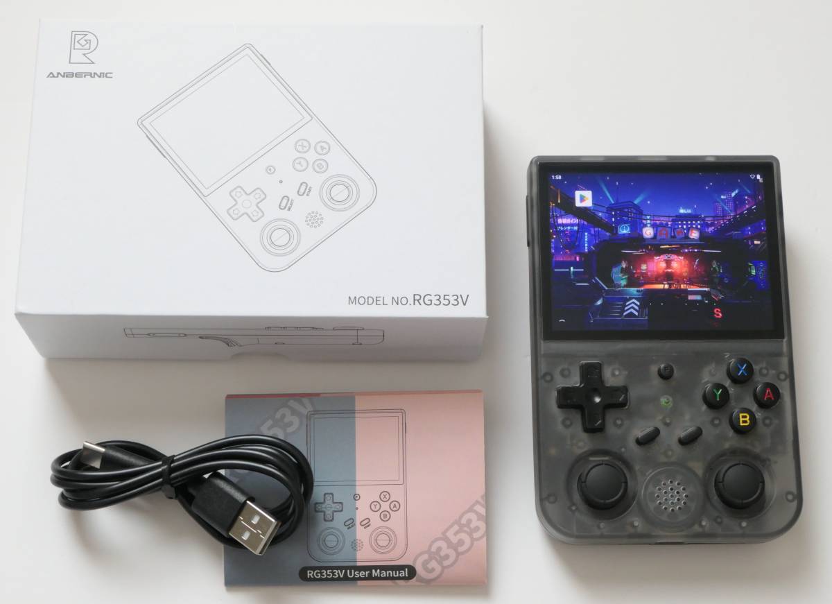 ANBERNIC RG353V クリアブラック 本・音楽・ゲーム テレビゲーム