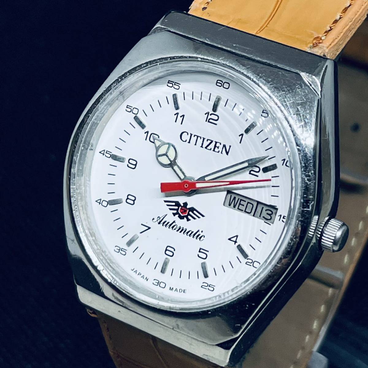 美品 OH済 1970’s 稼働品 シチズン CITIZEN メンズ 腕時計 アンティーク ビンテージ 機械式自動巻き アナログ ウォッチ 中古 セブン
