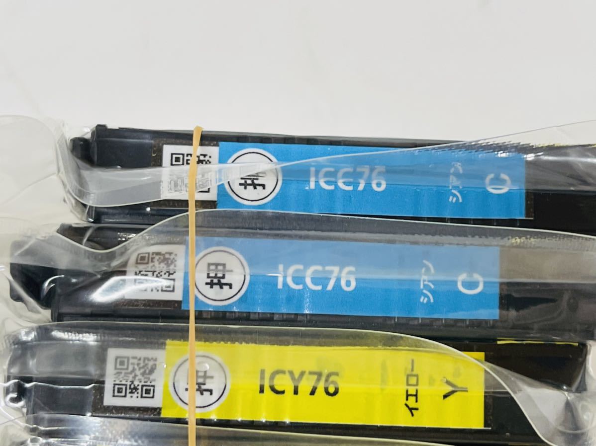 【純正未使用・未開封】EPSON IC76 純正インクカートリッジ 10本セット ☆EPSON インクカートリッジ エプソン純正インク ICC76 ICM76 ICY76 7