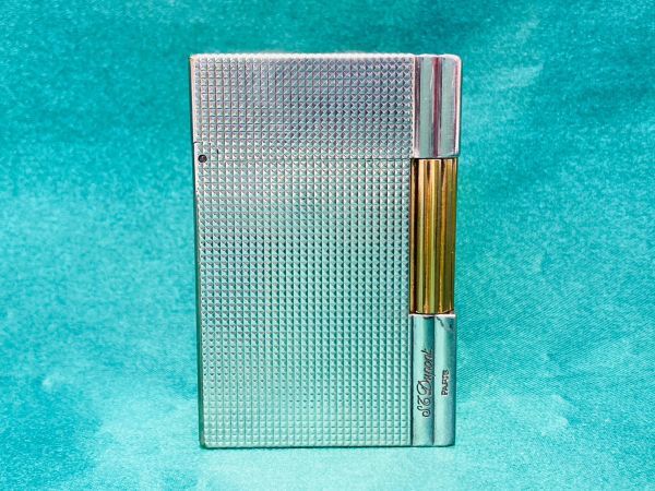 kmf01▽STDu Pontデュポン ガスライター 喫煙具 ライター シルバー