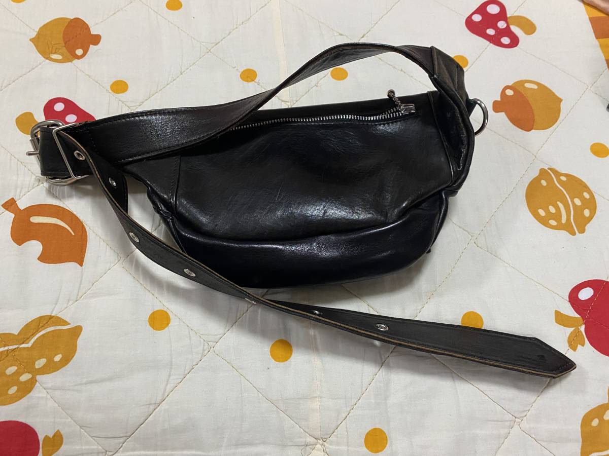 NEON LEATHER GARMENT レザーウエストポーチ パンク ハードコア