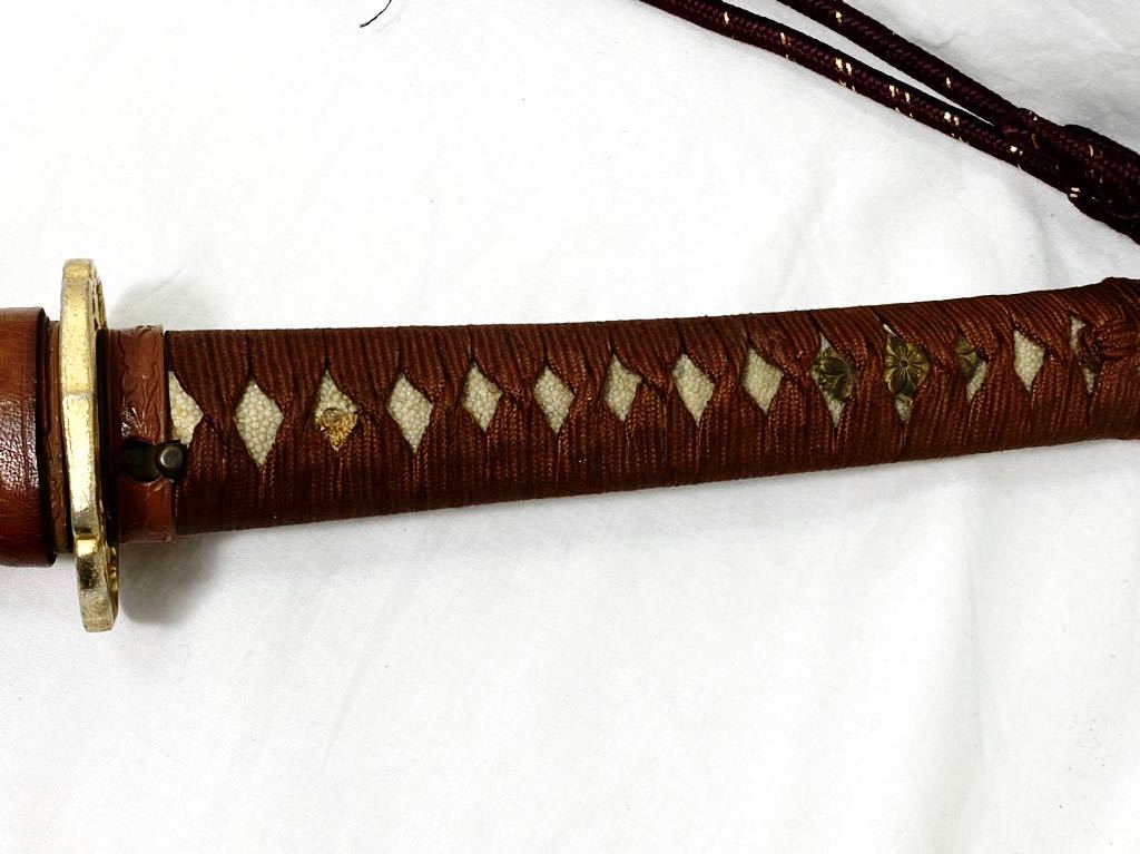 軍刀 旧日本軍軍刀 柄 柄 旧日本軍 海軍 士官 刀装具 鮫皮