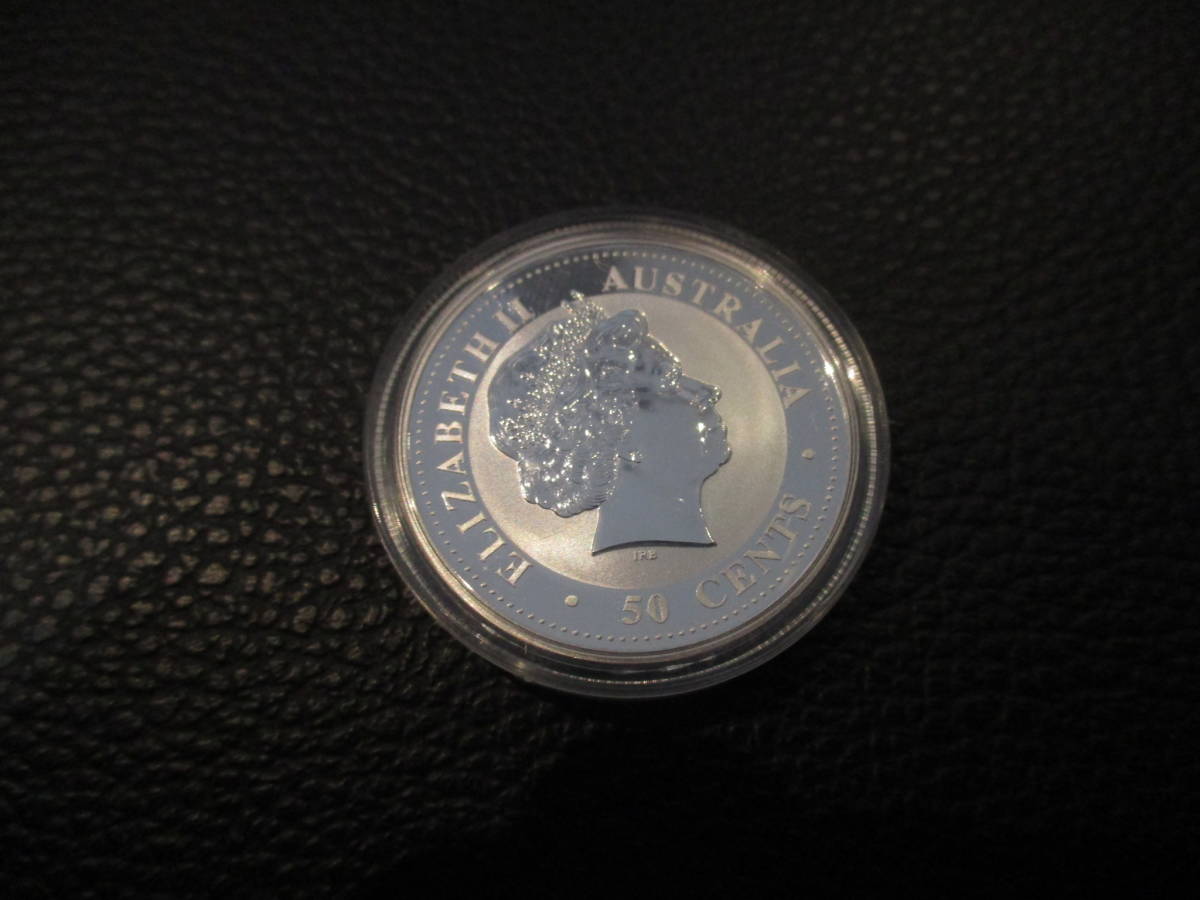 ◇オーストラリア 1/2オンス銀貨 2000年 エリザベス女王刻印 純銀