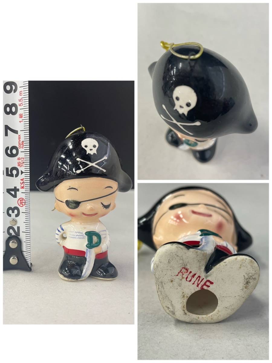 B379(044)-126/SK3000 5体まとめ 内藤ルネ RUNE 陶器人形 / 海賊 約7cm /