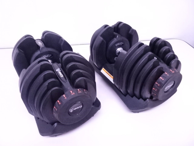送料無料 可変式ダンベル 38kg 2個セット 鉄アレイ アジャスタブル