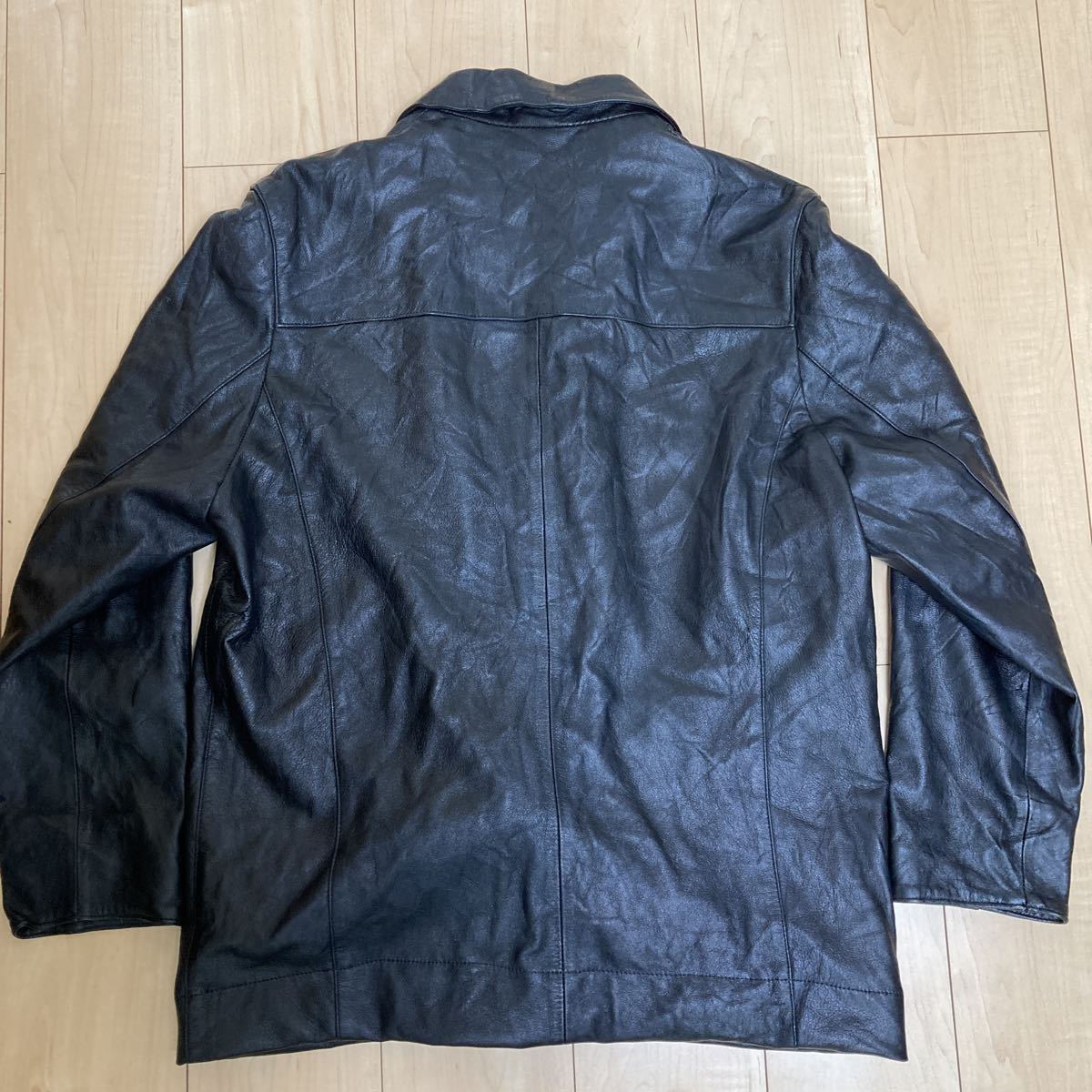 野村訓市 supreme 激似 レザーコート ブラック 黒 本革 イタリア製 