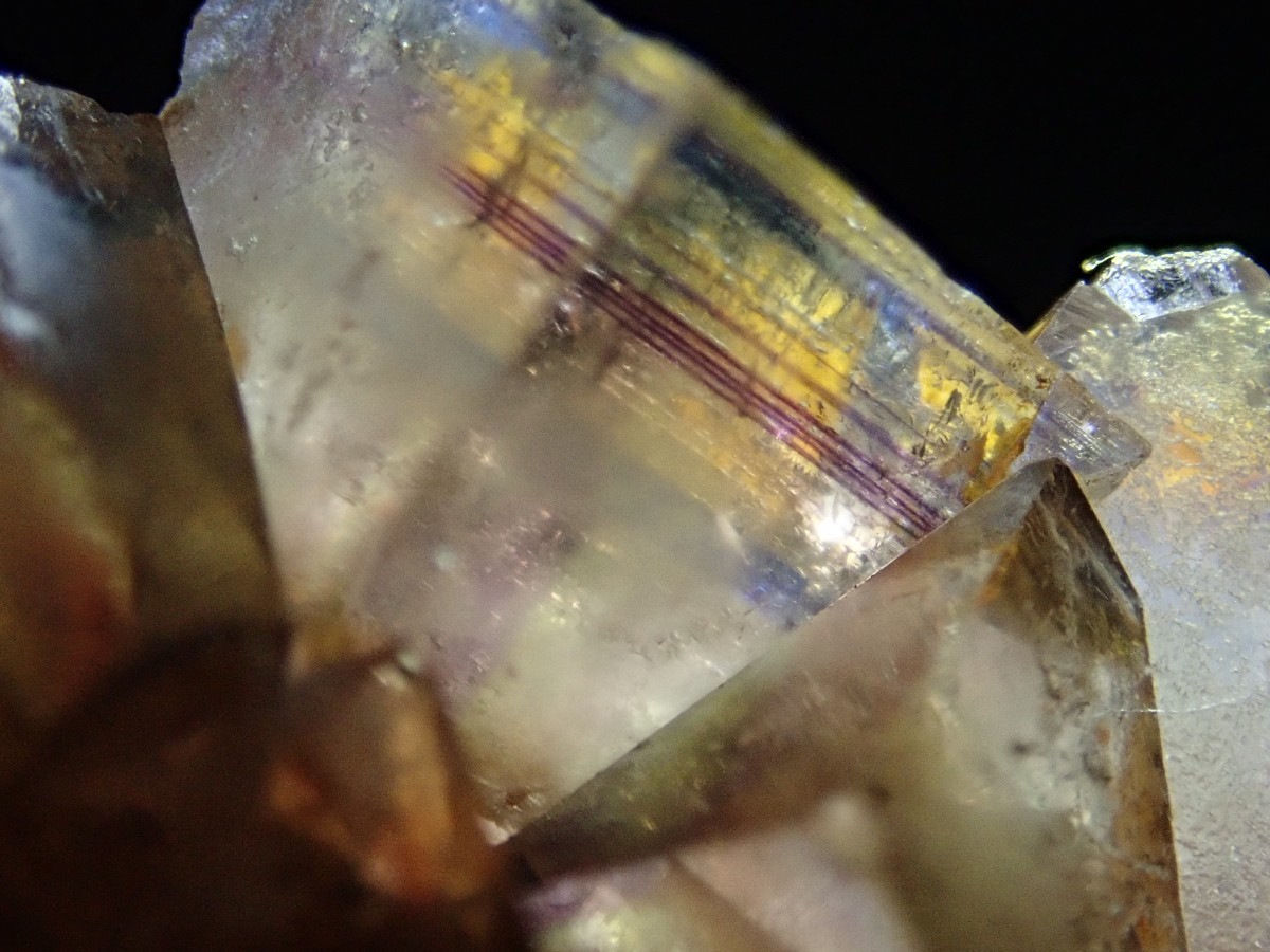 348 ブルーゾーニング×イエロー フローライト ドイツ産 348 ブルー