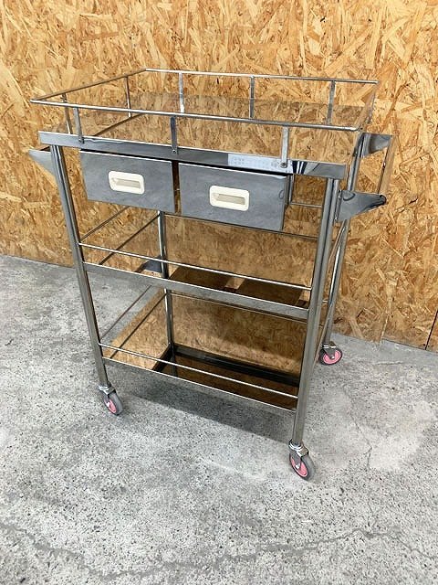 CSE72667小 村中医療器 ムラナカ パステルカート TK-460 引き出し付 直接お渡し歓迎