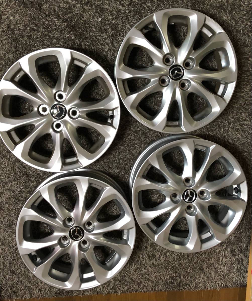 MAZDA マツダ デミオ DJ 系 純正 ホイール 4本 15インチ 5.5J-15 PCD100 4