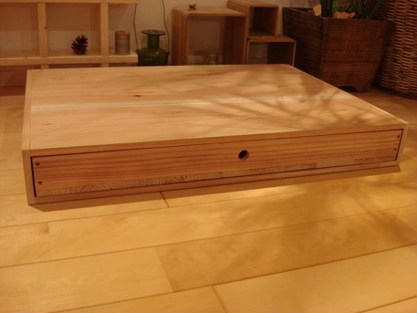 ☆サイズ変更可能☆A2丸穴1段小引き出し/無垢材☆木製 ☆サイズ変更可能☆A2丸穴1段小引き出し/無垢材☆木製