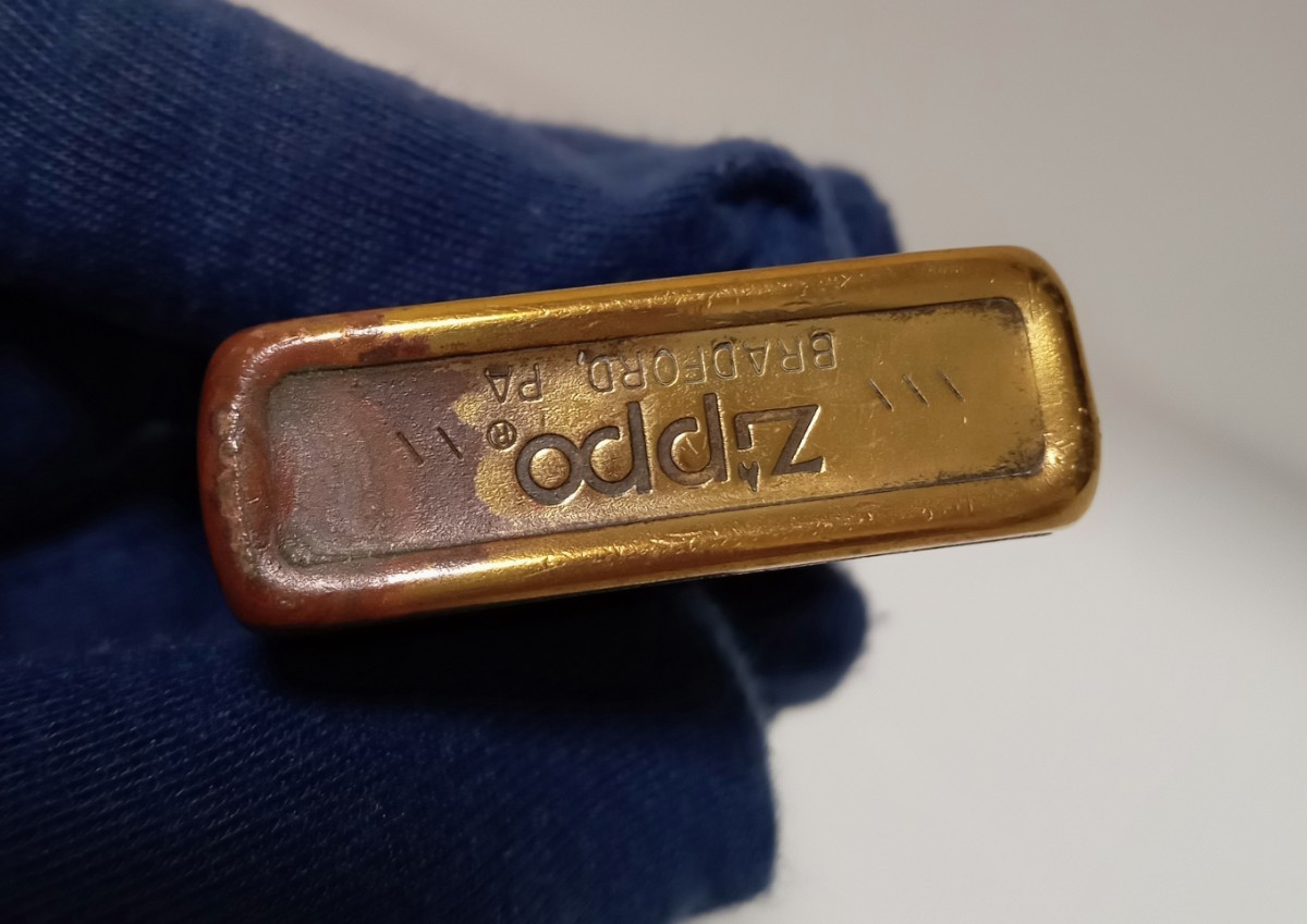 1円スタート】Zippo Copper カッパー プレート ロゴ エンブレム 銅 